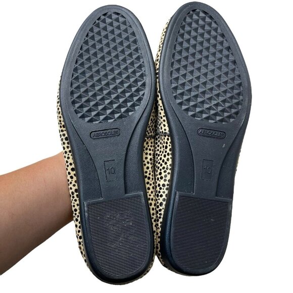 Aerosoles Betunia Slip-On Loafer with Memory Foam Spotted Tan Size 10 Cowhair - Picture 7 of 9